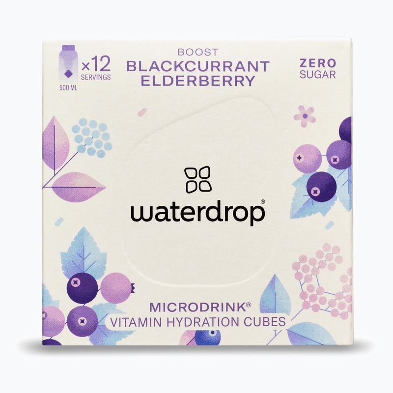 Напій ізотонічний waterdrop Microdrink Boost 12 кубиків blackurrant/ eldelberry 2