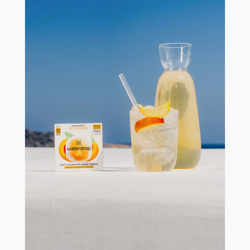 Крапельний напій для регідратації Microdrink Ice Tea 12 кубиків персик 3