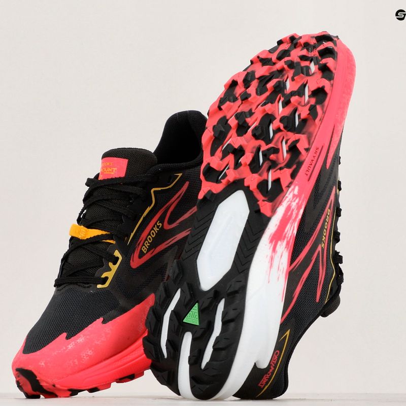 Черевики для бігу жіночі Brooks Catamount 3 black/diva pink/lemon chrome 12