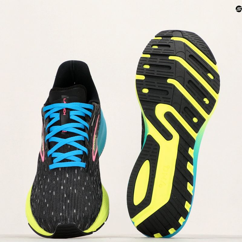 Черевики для бігу чоловічі Brooks Launch 10 black/nightlife/blue 12