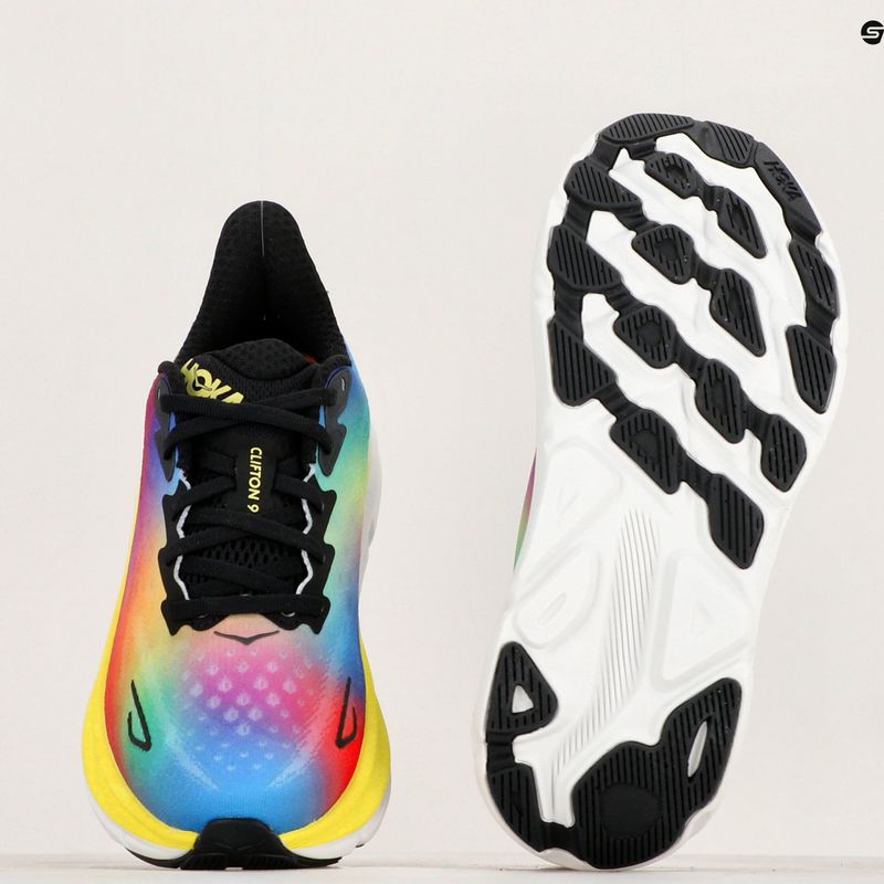Черевики для бігу жіночі HOKA Clifton 9 black/multi 12