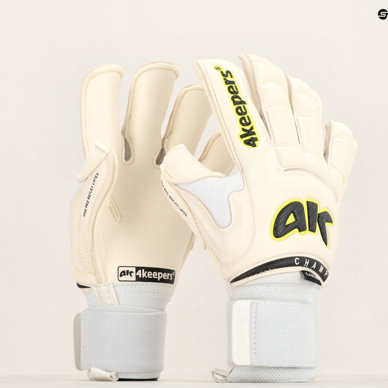 Рукавиці воротарські 4keepers Champ Carbo VI RF2G strap білий 5