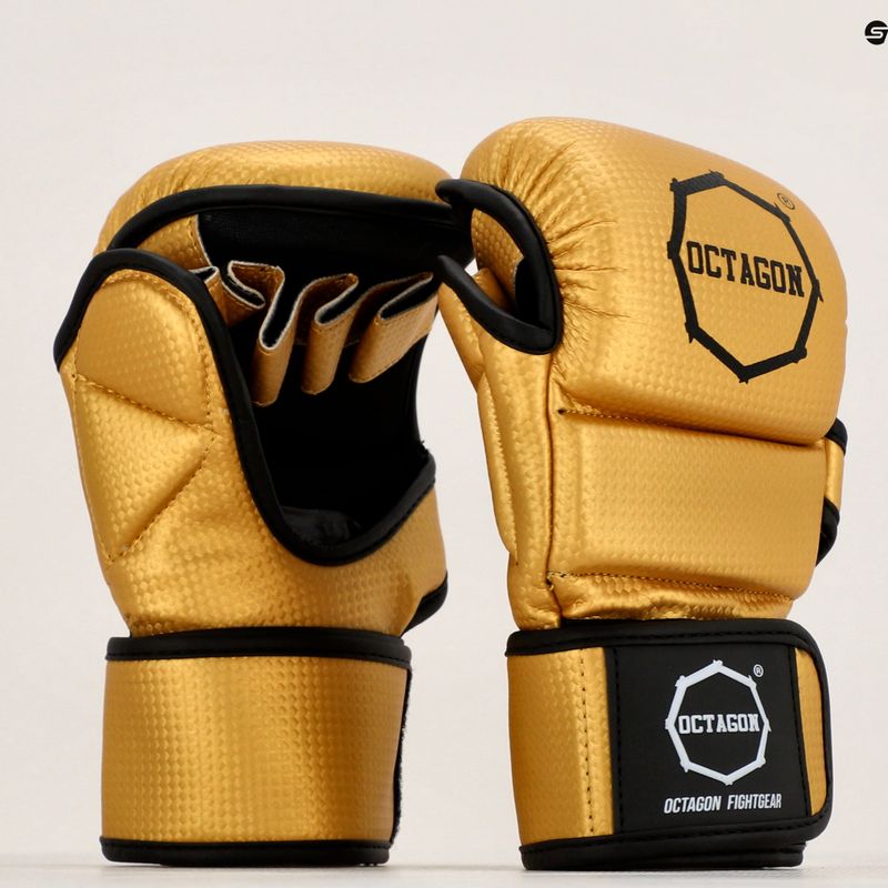 Рукавиці спарингові Octagon Kevlar MMA gold 7