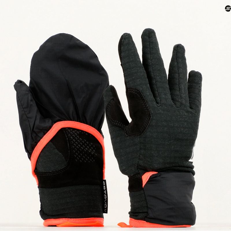 Рукавиці для скітуру жіночі ORTOVOX Fleece Grid Cover black raven 11