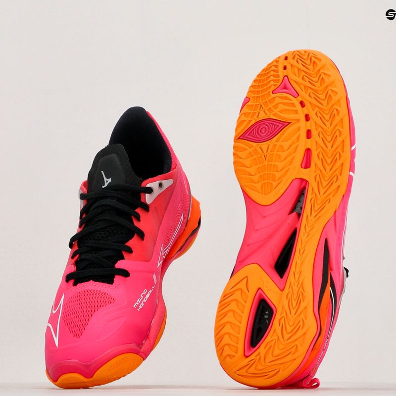 Кросівки для гандболу чоловічі Mizuno Wave Mirage 5 radiant red/white/carrot curl 10