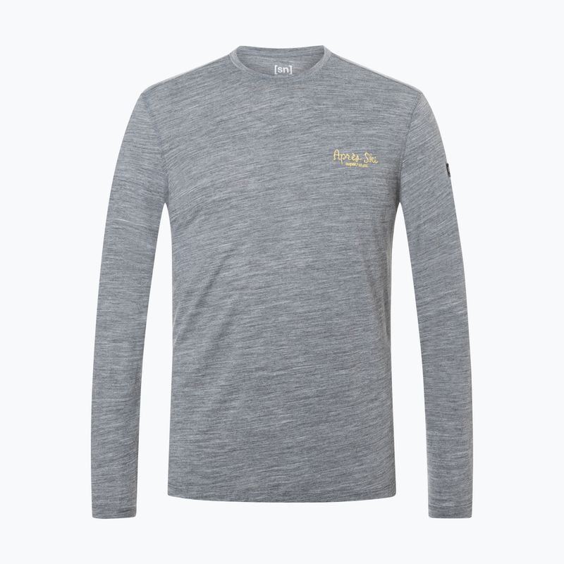 Лонгслів чоловічий super.natural Apres Ski cashmere grey melange/various 5