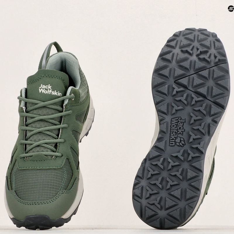 Черевики трекінгові жіночі Jack Wolfskin Woodland 2 Texapore hedge green 10