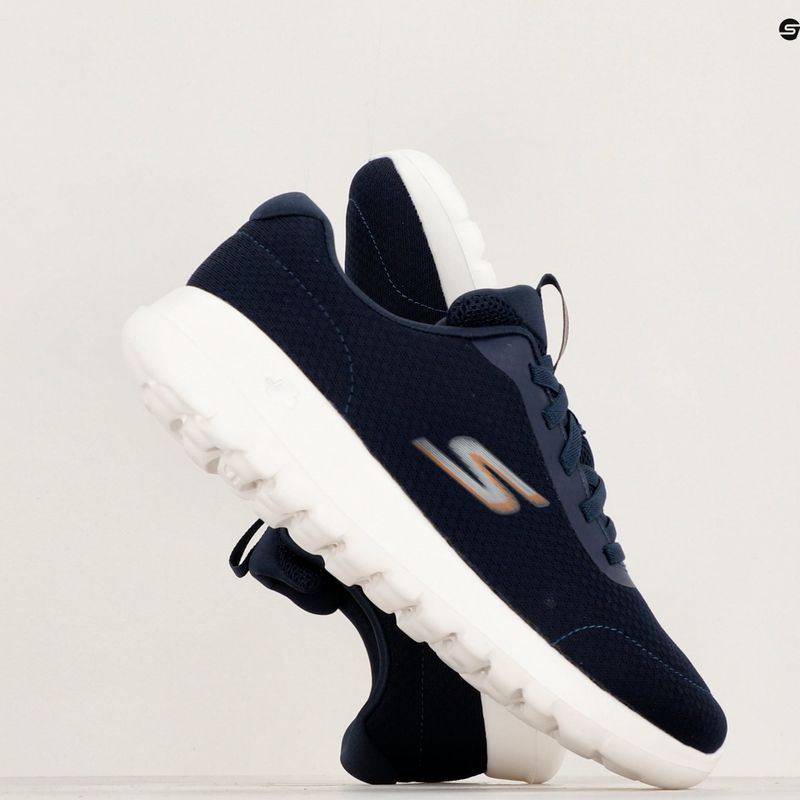 Кросівки чоловічі SKECHERS Go Walk Max Midshore navy/white/orange 10