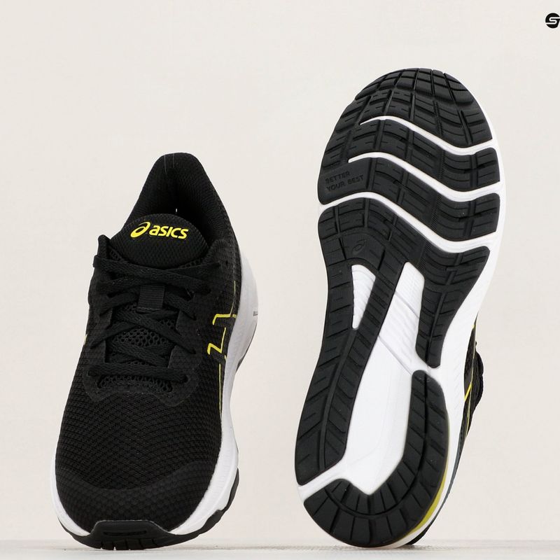 Дитячі кросівки ASICS GT-1000 12 GS чорні/яскраво-жовті 10