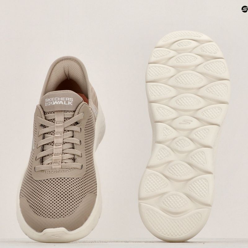 Кросівки жіночі SKECHERS Slip-ins Go Walk Flex Grand Entry taupe/white 10