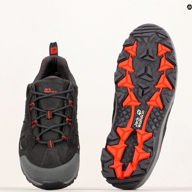 Черевики трекінгові чоловічі Jack Wolfskin Vojo 3 Texapore Low grey/orange 10