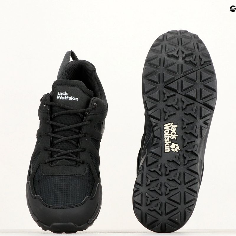 Черевики трекінгові чоловічі Jack Wolfskin Woodland 2 Texapore Low black 14