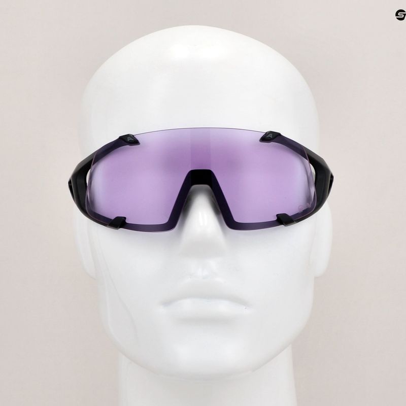 Окуляри сонцезахисні Alpina Hawkeye Q-Lite V black matt/purple 9