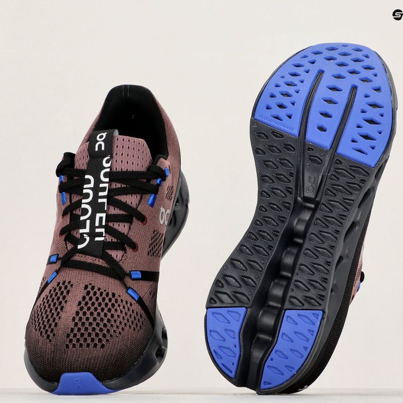 Черевики для бігу чоловічі On Cloudsurfer black/cobalt 11