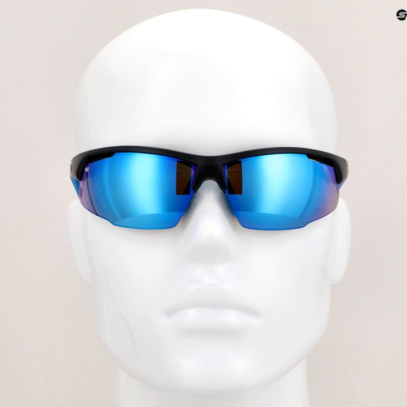 Окуляри сонцезахисні GOG Falcon matt black/blue/polychromatic white-blue 12