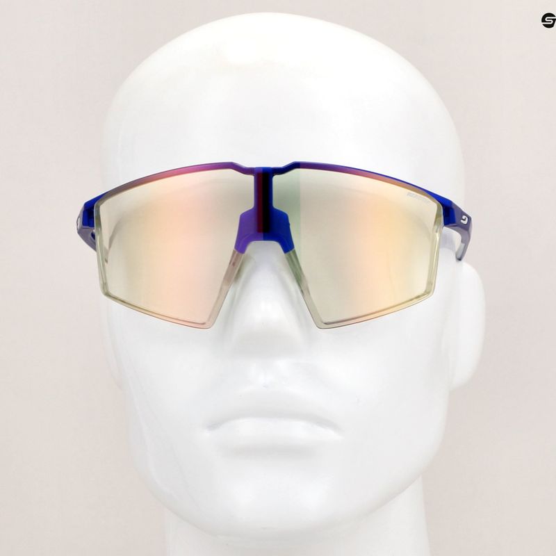 Сонцезахисні окуляри Julbo Edge Reactiv 1-3 Light Amplifier металік синій/білий/багатошарове золото рожеві 10