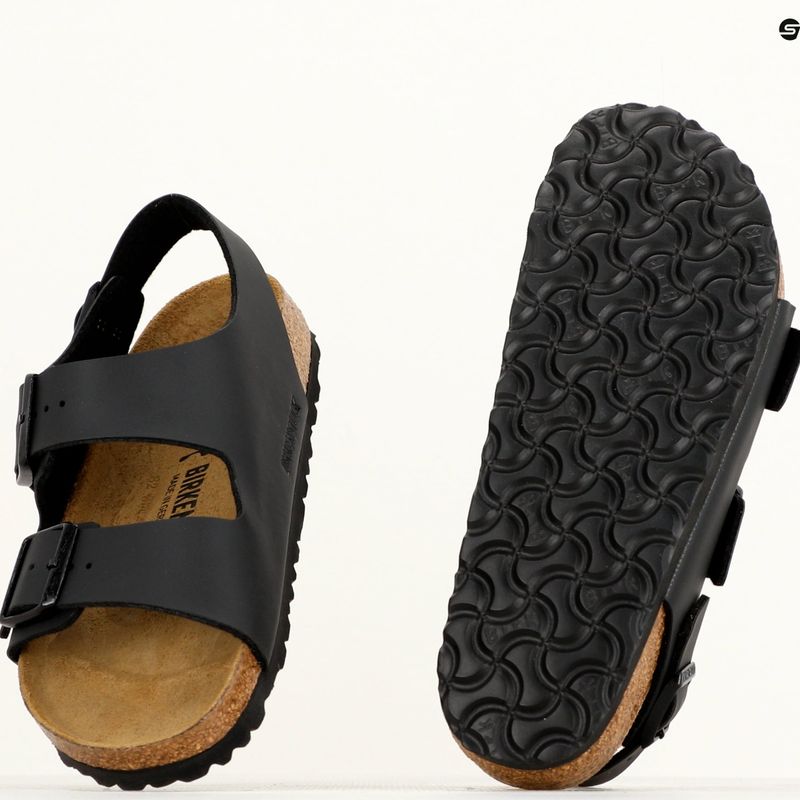 BIRKENSTOCK Milano BF Вузькі чорні босоніжки 11