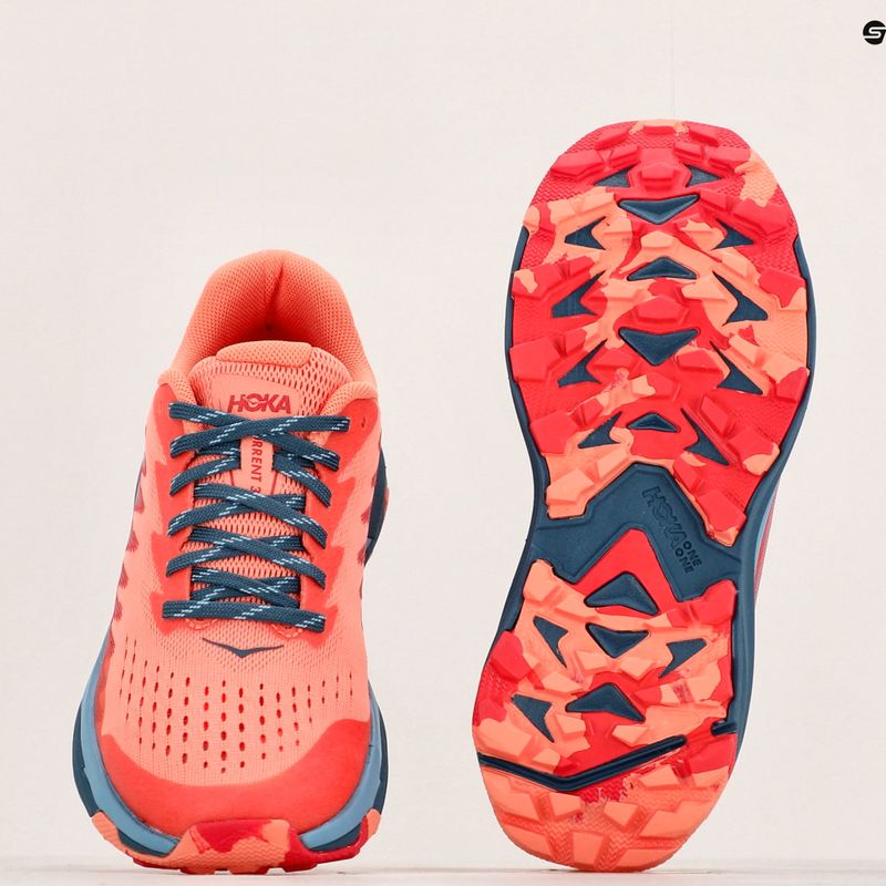 Кросівкі для бігу жіночі HOKA Torrent 3 papaya/real teal 11