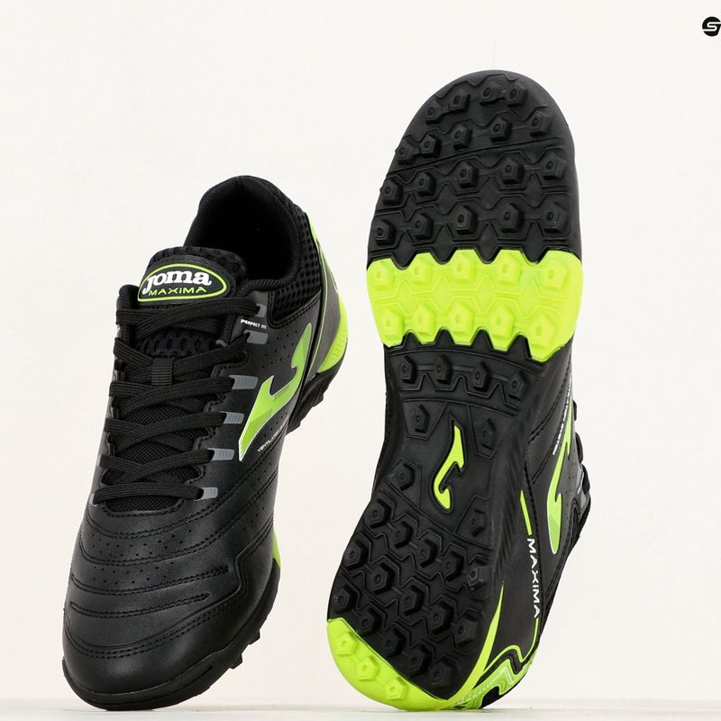 Бутси футбольні чоловічі Joma Maxima TF black/green 10