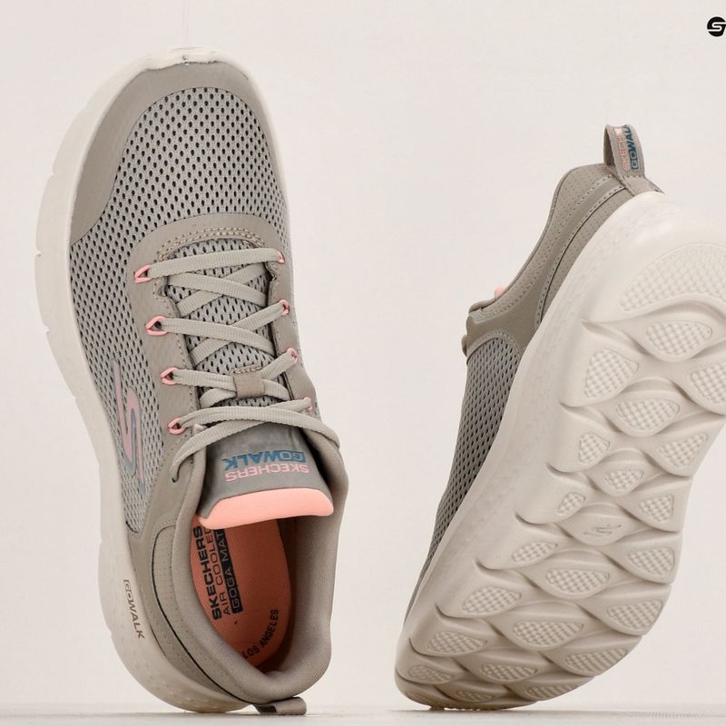 Кросівки жіночі SKECHERS Go Walk Flex Caley taupe/pink 9