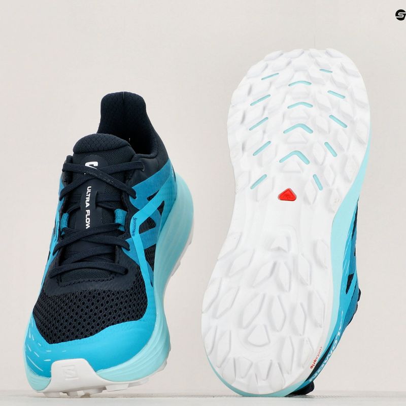 Жіночі кросівки Salomon Ultra Flow карбон/павич синій/білий 16