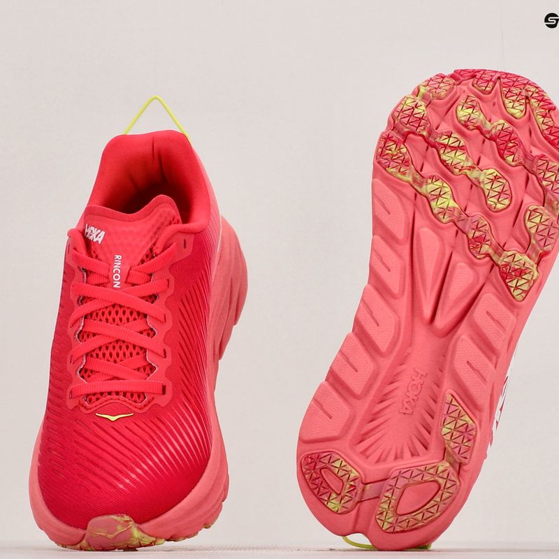 Жіночі бігові кросівки HOKA Rincon 3 cerise/coral 9