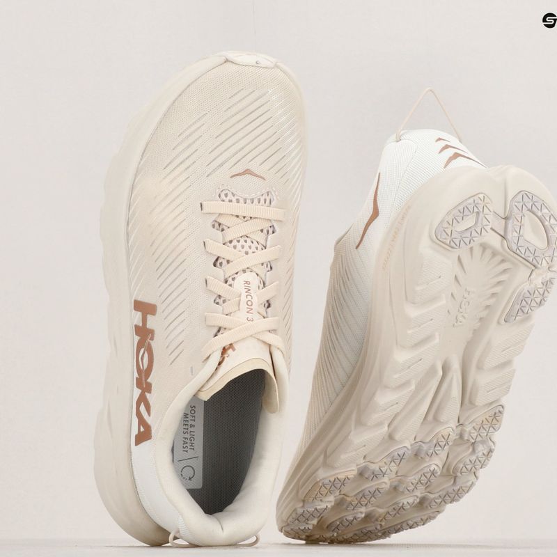 Кросівкі для бігу жіночі HOKA Rincon 3 eggnog/rose gold 11