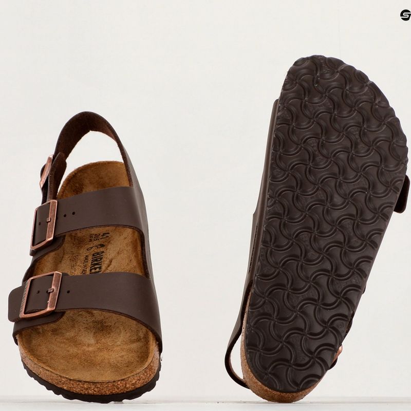 Босоніжки BIRKENSTOCK Milano BF Regular темно-коричневі 13