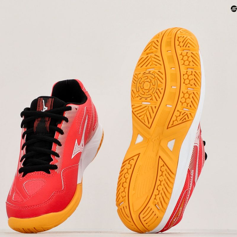 Кросівки для гандболу дитячі Mizuno Stealth Star 2 Jr radiant red/white/carrot curl 10