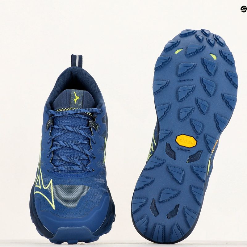 Чоловічі кросівки Mizuno Wave Daichi 8 темно-синій півонія/яскраво-зелений/сукня синій 9