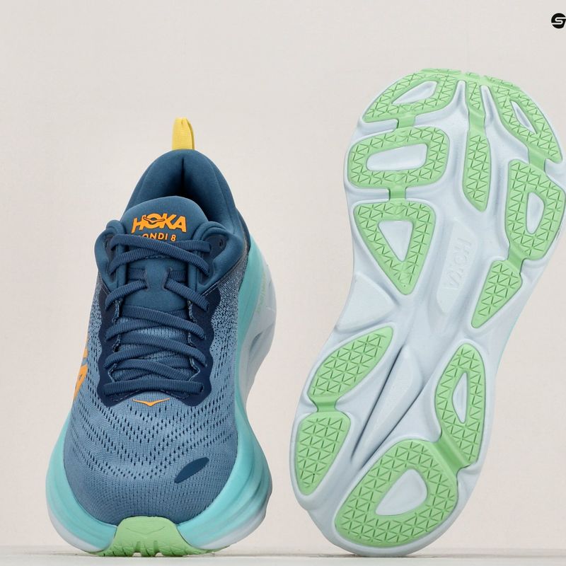 Чоловічі бігові кросівки HOKA Bondi 8 real teal/shadow 9