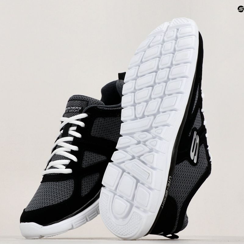 Кросівки чоловічі SKECHERS Burns Agoura black/white 9