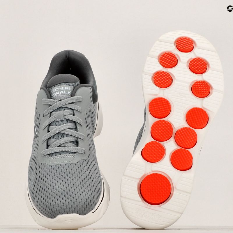 Кросівки чоловічі SKECHERS Go Walk 7 The Construct grey/white/orange 9