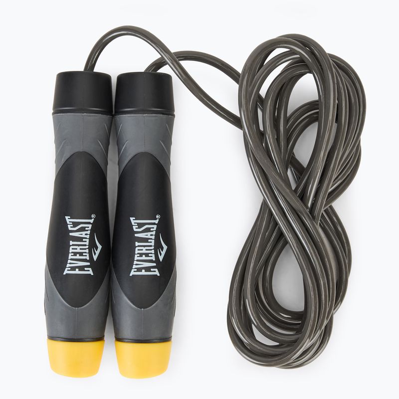 Скакалка з обтяженням Everlast Weighted Jump Rope grey/black