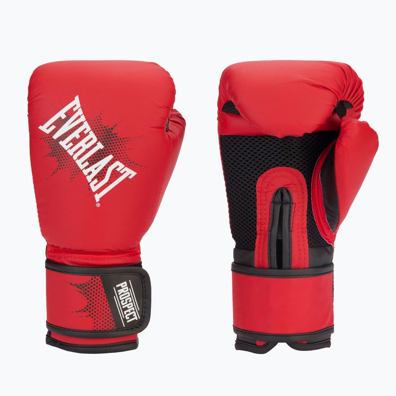 Рукавиці воксерські дитячі EVERLAST junior Pu Prospect Gloves червоні EV4600 3