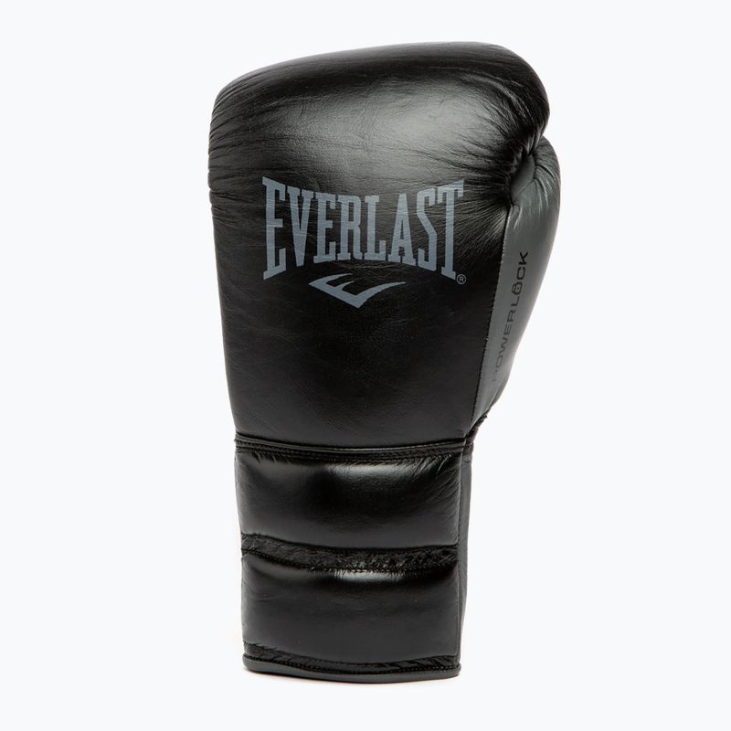 Боксерські рукавички Everlast Powerlock 2 Laced Pro Training чорні 8