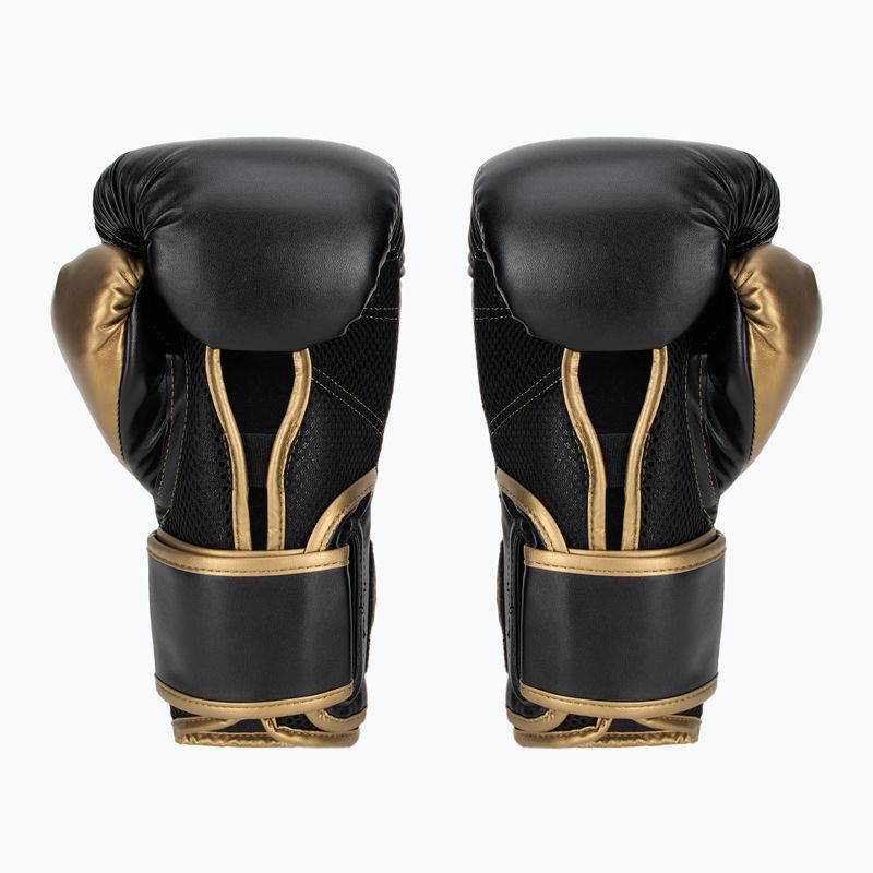 Рукавиці боксерські Everlast Powerlock 2 black/gold 3