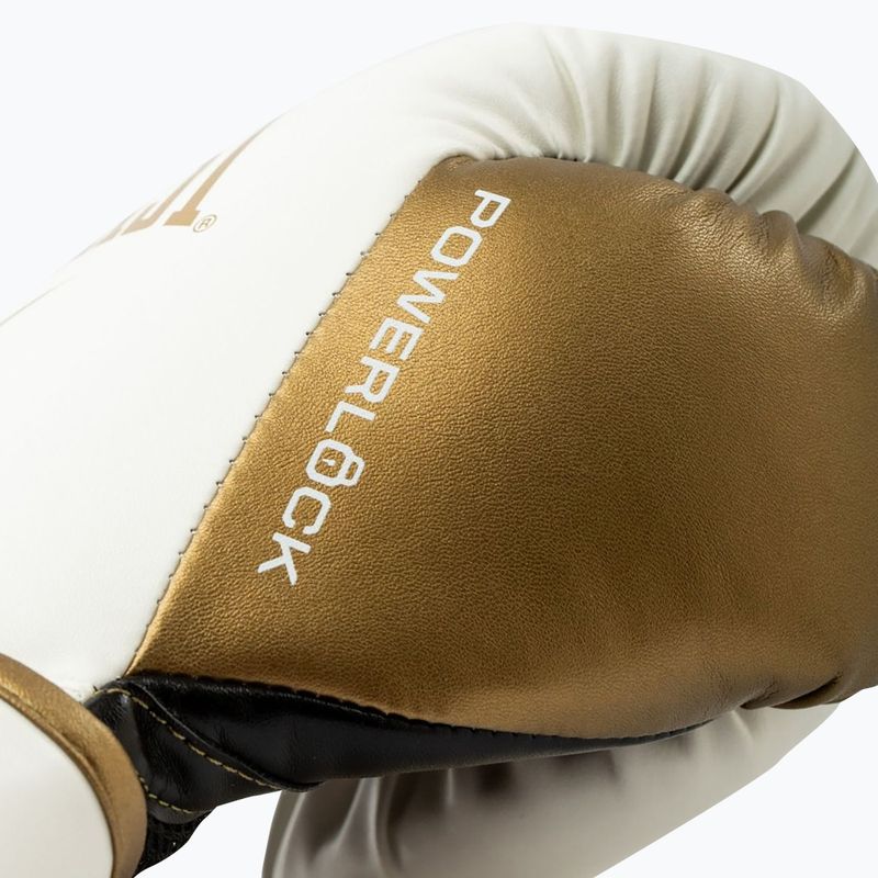 Боксерські рукавички Everlast Powerlock 2 білі/золоті 5