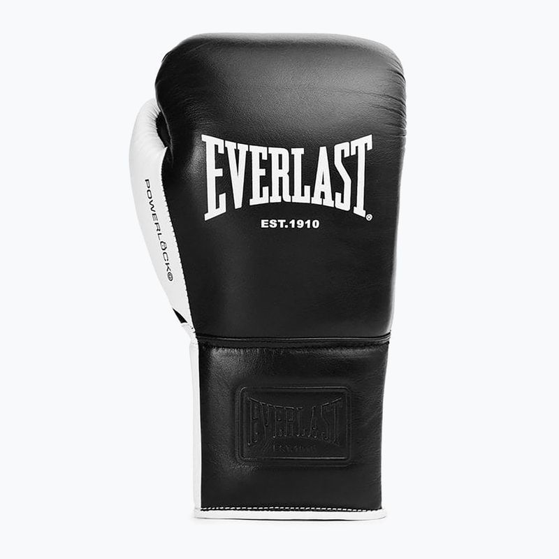 Рукавиці боксерські Everlast Powerlock Pro OG Laced black/white 2