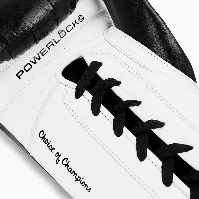 Рукавиці боксерські Everlast Powerlock Pro OG Laced black/white 4