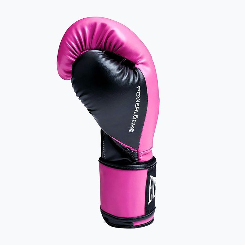 Рукавиці боксерські Everlast Powerlock Pro OG H&L Training Glove pink/black 4