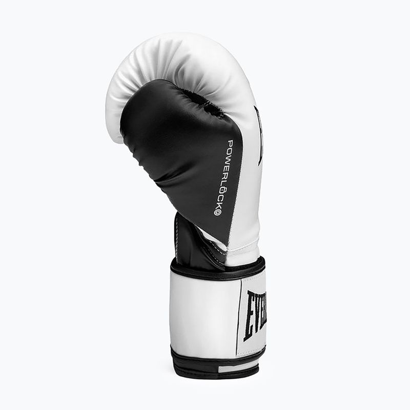 Рукавиці боксерські Everlast Powerlock Pro OG H&L Training Glove black/white 4