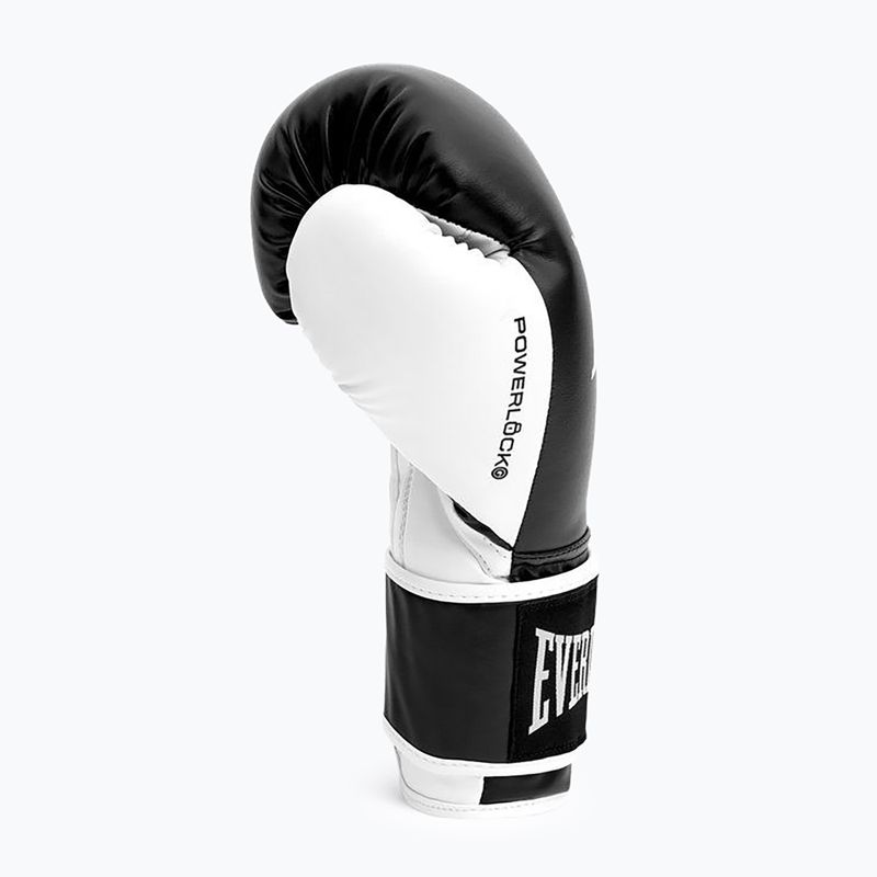 Рукавиці боксерські Everlast Powerlock Pro OG H&L Training Glove white/black 4