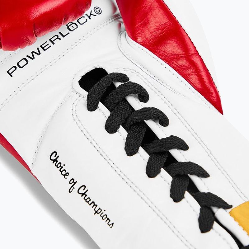 Рукавиці боксерські Everlast Powerlock OG Pro Fight red/white 4