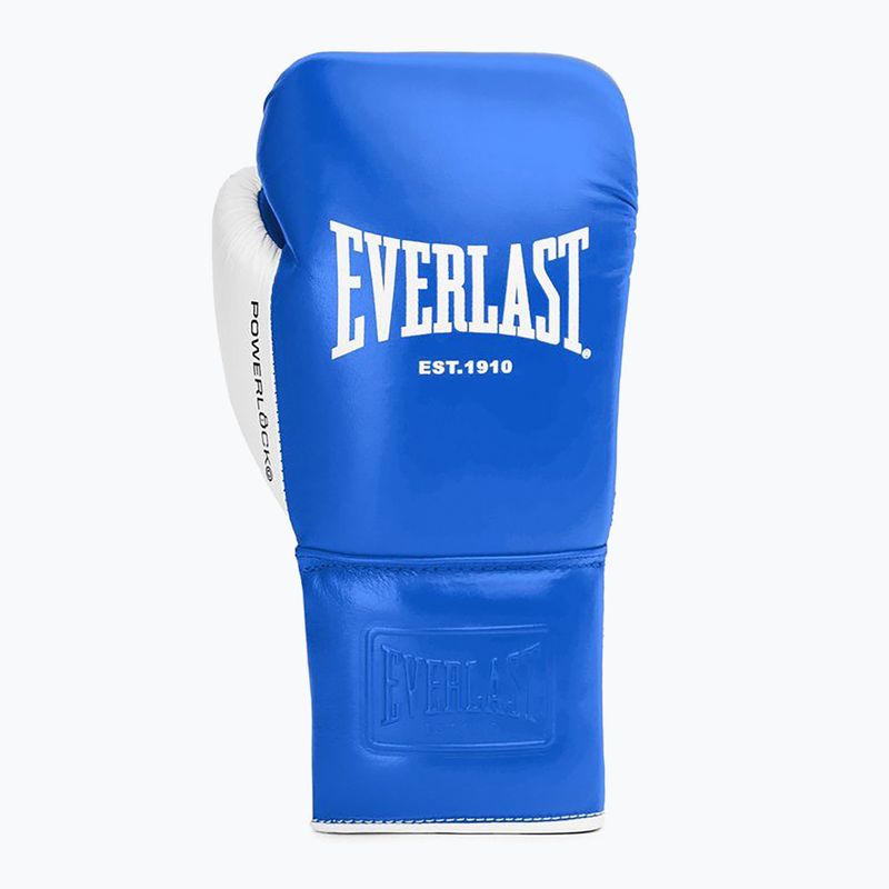 Рукавиці боксерські Everlast Powerlock OG Pro Fight blue/white 2