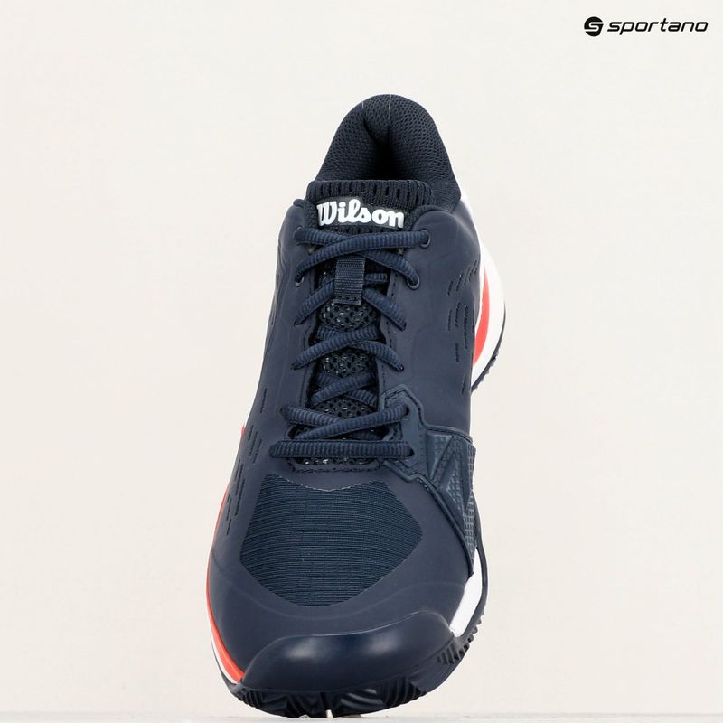 Кросівкі тенісні чоловічі Wilson Rush Pro Ace Clay navy blazer/white/infrared 16