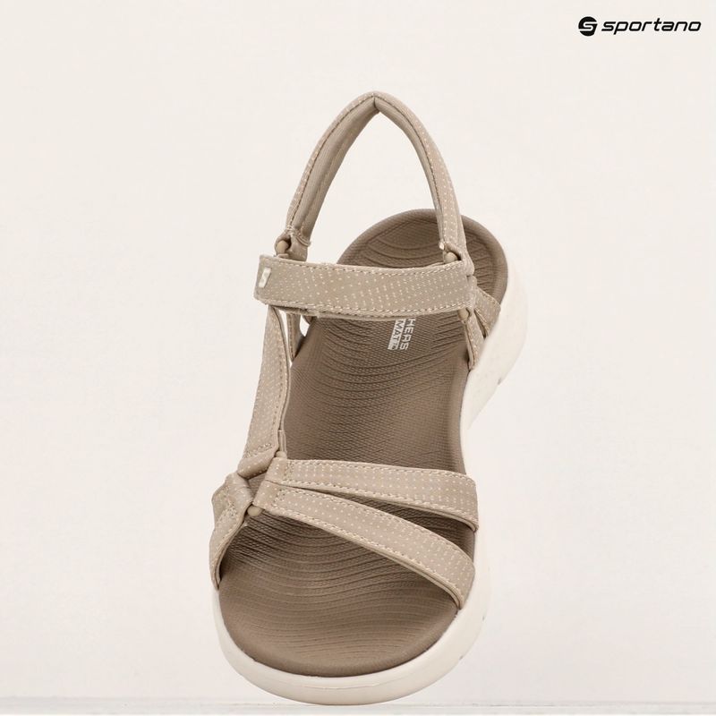 Жіночі босоніжки SKECHERS Go Walk Flex Sandal Sublime сіро-коричневі 15