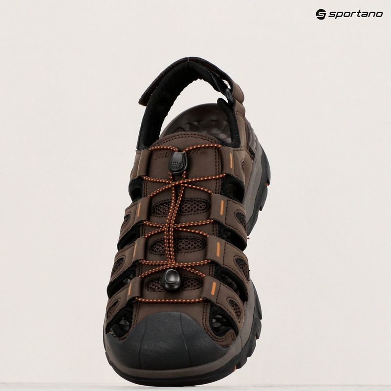 Чоловічі сандалі SKECHERS Tresmen Outsen шоколадні 14