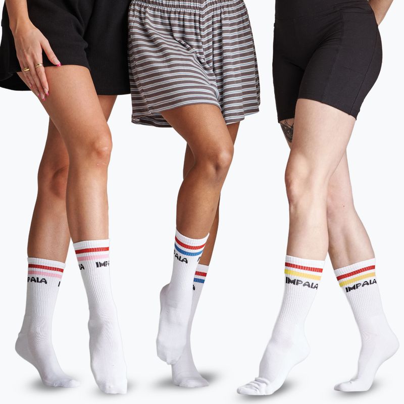 Шкарпетки жіночі IMPALA Stripe 3 пари white 3