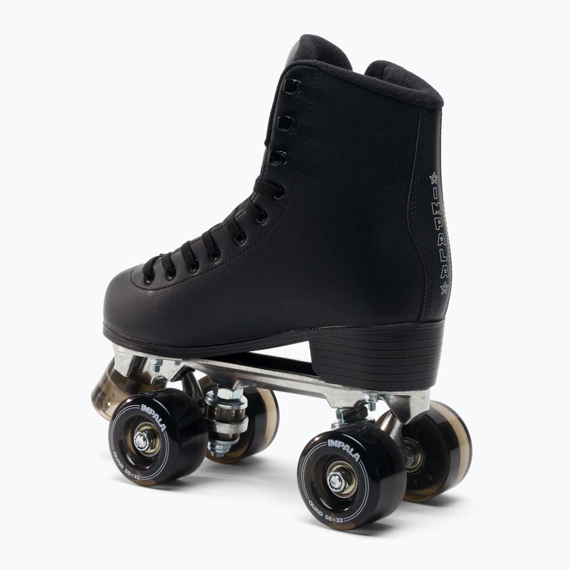 Ковзани роликові IMPALA Quad Skate чорні IMPROLLER1 2